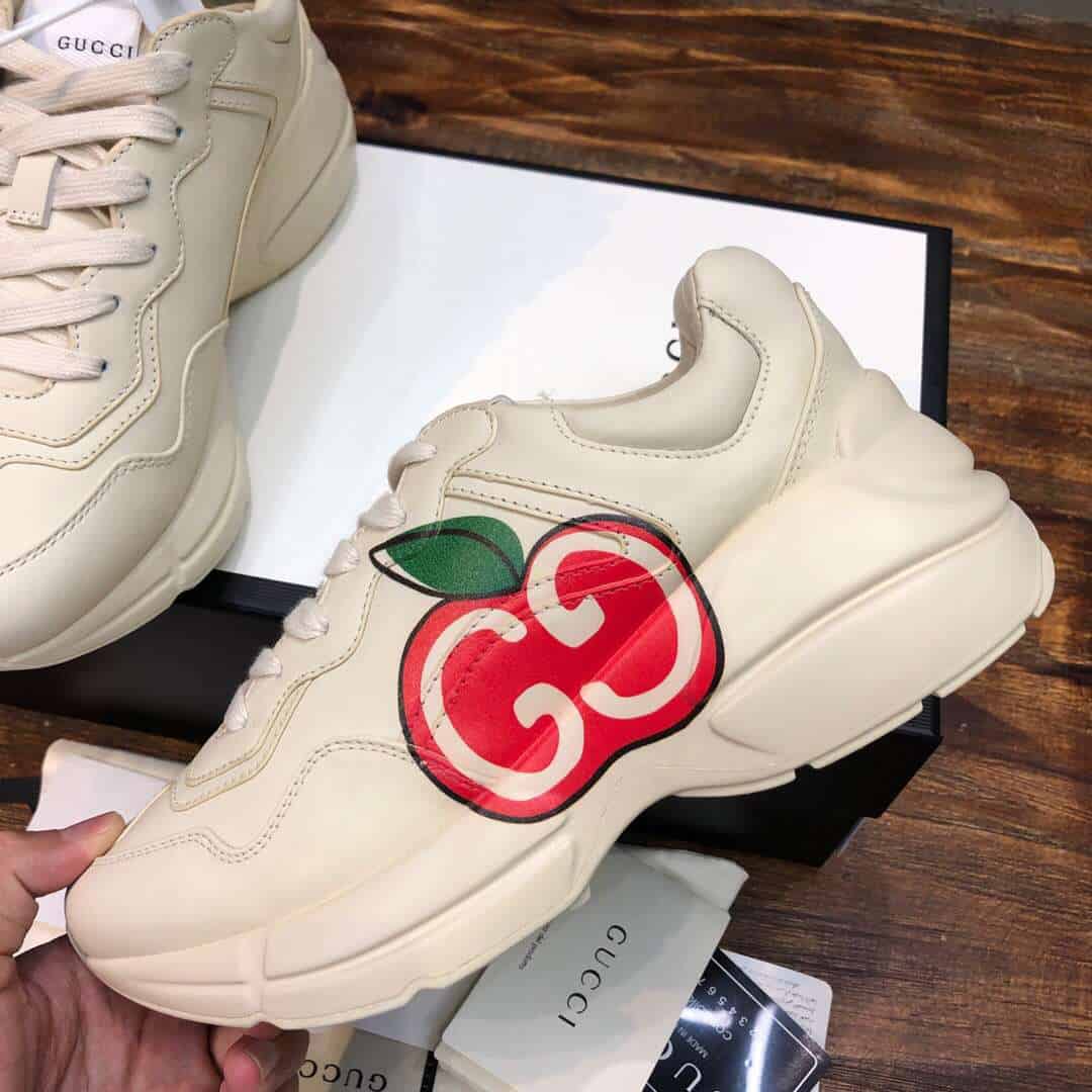 GUCCI RHYTON GG APPLE SNEAKER - DEEPREPS