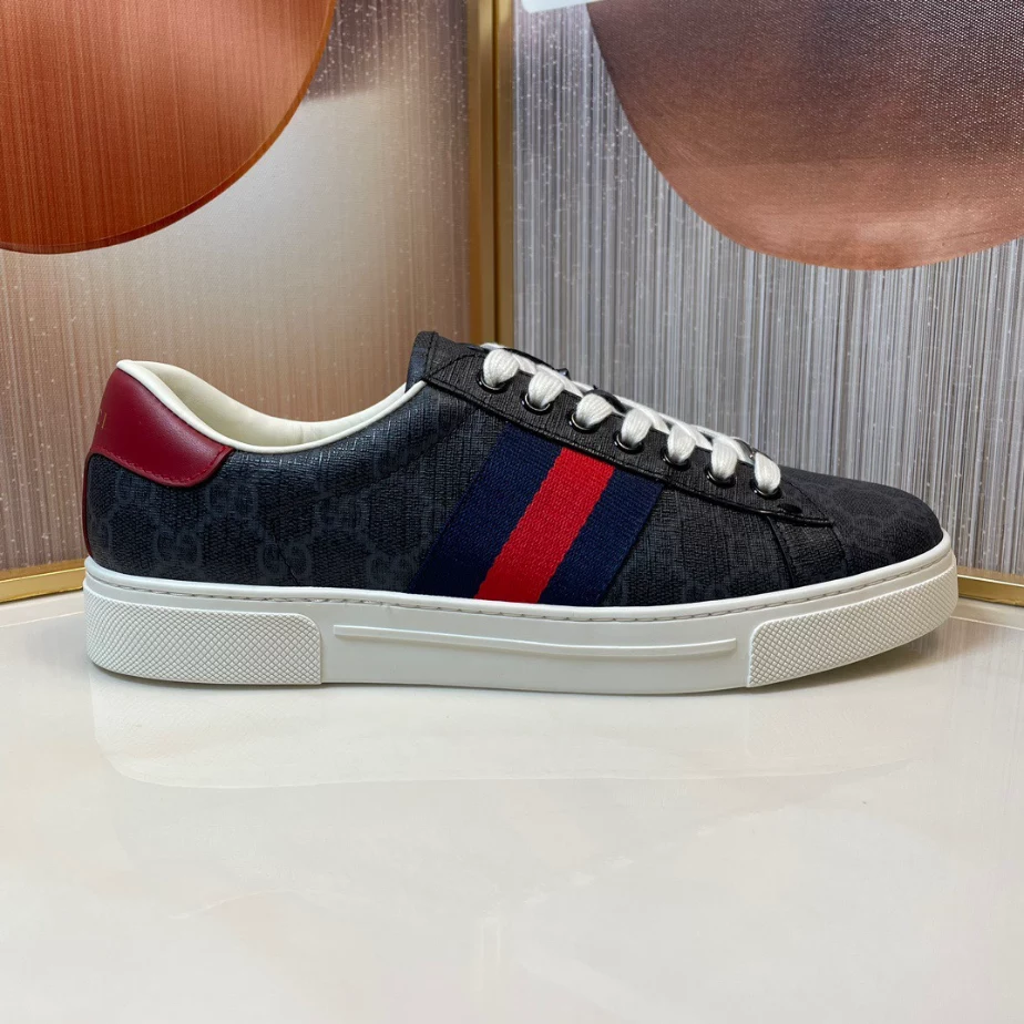 MEN S GUCCI ACE SNEAKER WITH WEB   GC250 - DEEPREPS