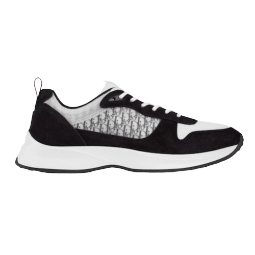 DIOR B25 OBLIQUE BLACK SUEDE RUNNER   CD37 - DEEPREPS