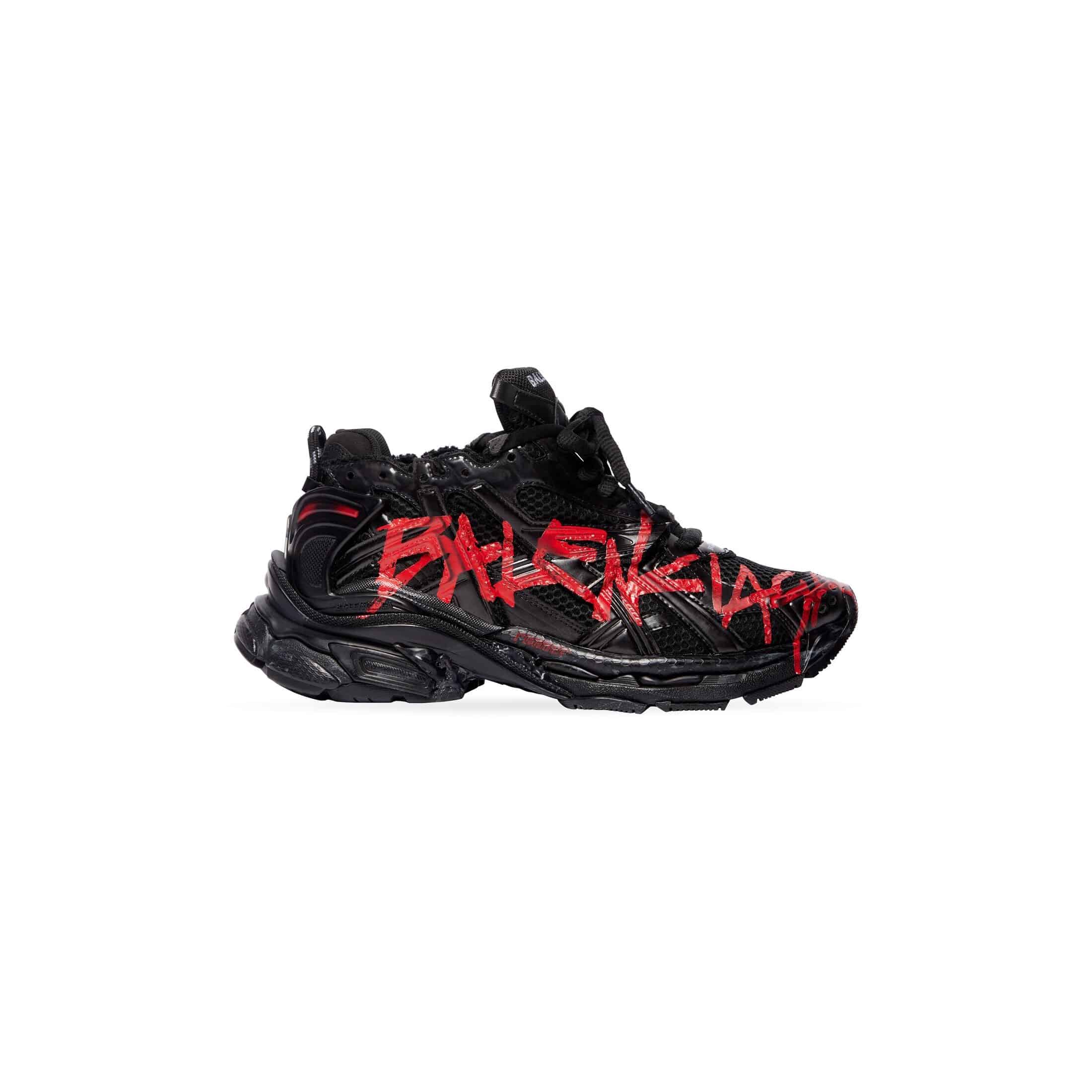 BALENCIAGA MEN S RUNNER GRAFFITI TRAINERS   BB219 - DEEPREPS