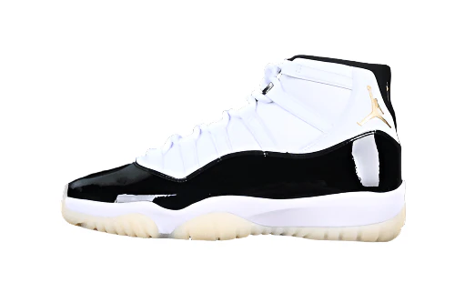 AIR JORDAN 11 DMP WHITE/BLACK/GOLD - DEEPREPS