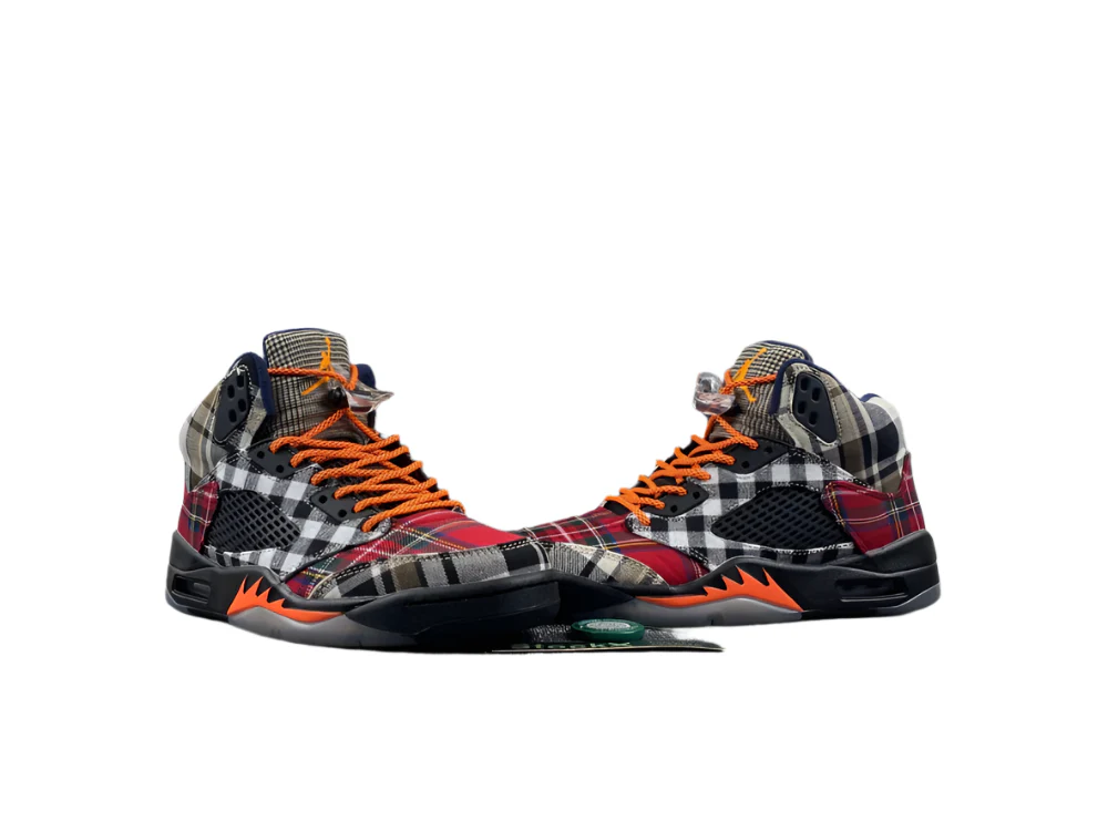 JORDAN 5 bold plaid multi-colorway - DEEPREPS
