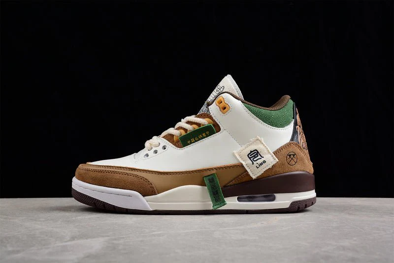AIR JORDAN 3 SE WHITE/DARK BROWN-GREEN - DEEPREPS