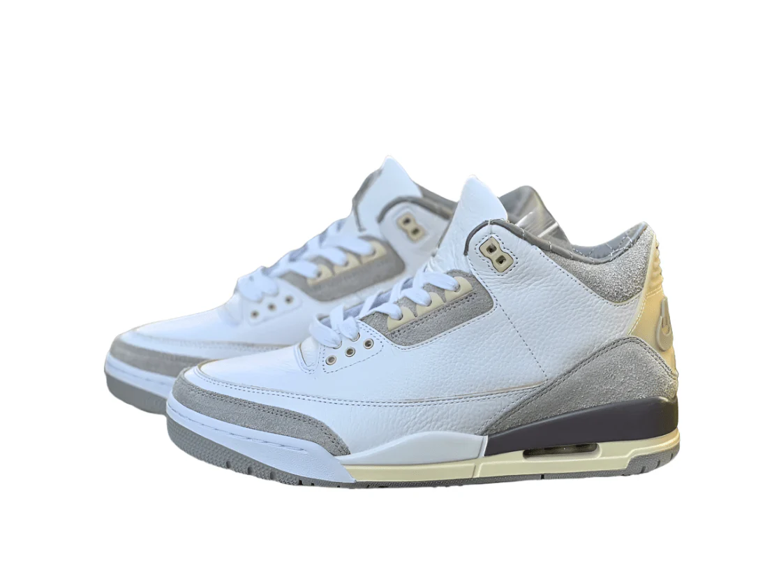 Air Jordan 3 A Ma Maniere Sail/Medium Grey - DEEPREPS