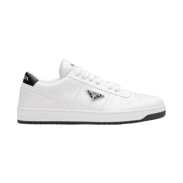 PRADA DOWNTOWN LEATHER SNEAKERS IN WHITE – PRD010 - DEEPREPS