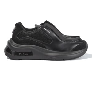 PRADA BRUSHED LEATHER SNEAKERS BIKE FABRIC SUEDE – PRD013 - DEEPREPS