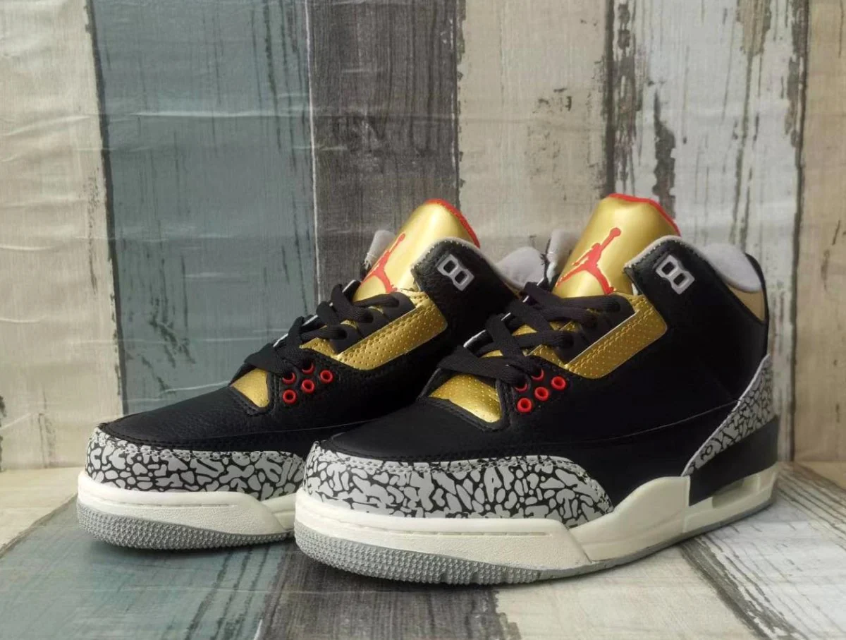 JORDAN 3 x BLACK CEMENT GOLD - DEEPREPS