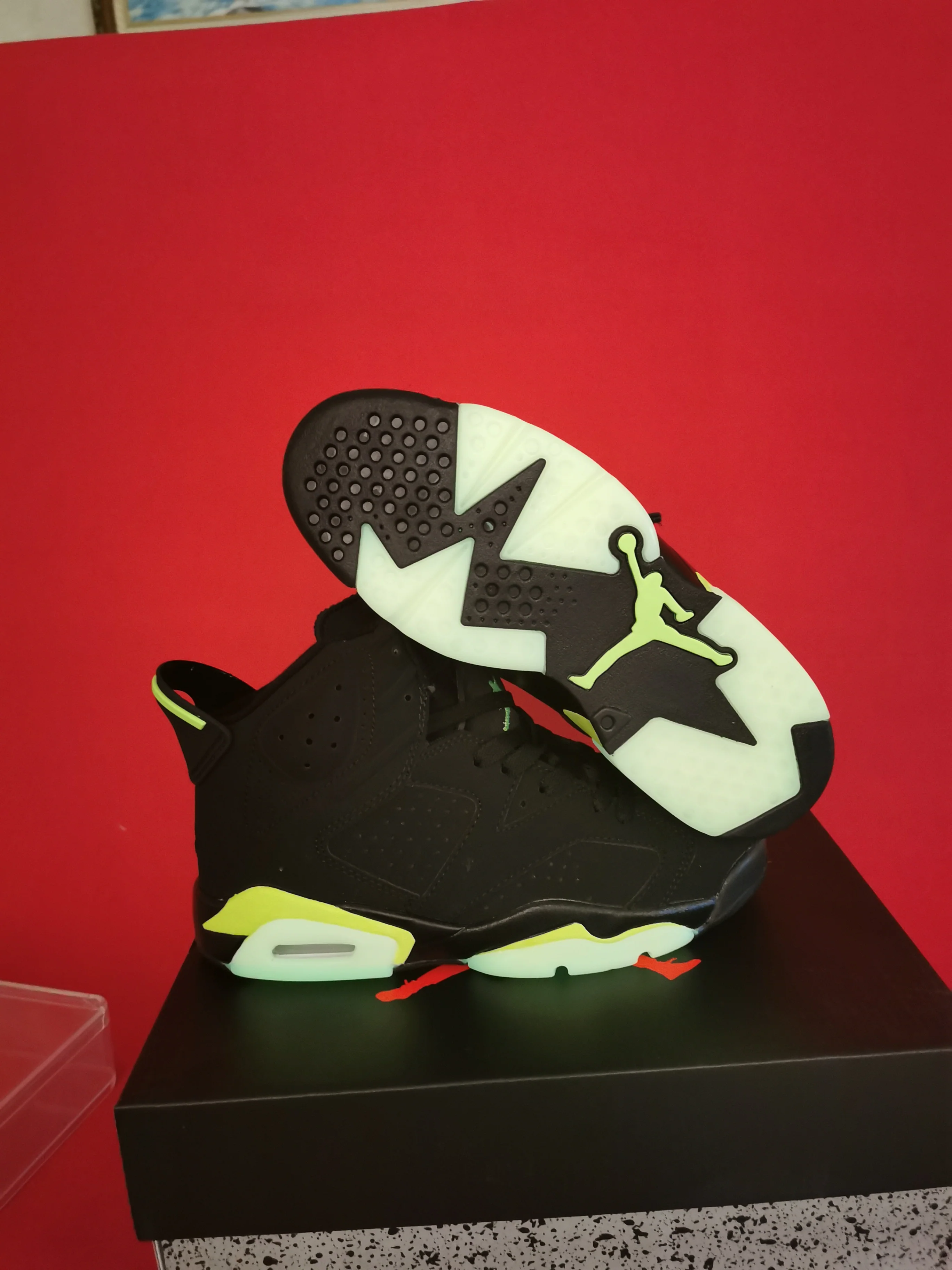Jordan 6 Black and green - DEEPREPS