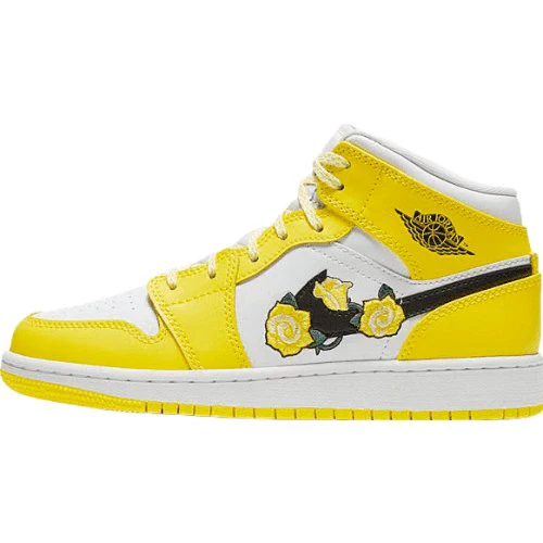 JORDAN 1 MID x DYNAMIC YELLOW FLORAL - DEEPREPS