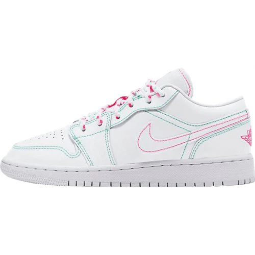 JORDAN 1 LOW x WHITE GREEN PINK - DEEPREPS