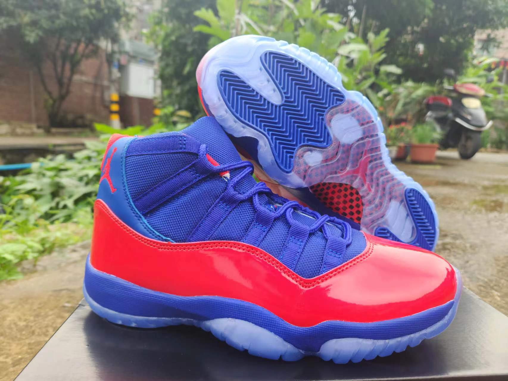 JORDAN 11 Blue and Red - DEEPREPS