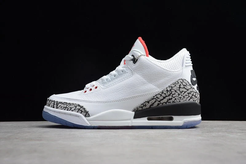 AIR JORDAN 3 RETRO FREE THROW LINE WHITE CEMENT WHITE/BLACK - DEEPREPS