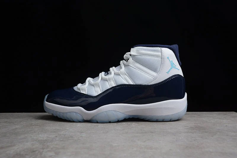 AIR JORDAN 11 RETRO WIN LIKE 82 WHITE/MIDNIGHT NAVY-UNIVERSITY BLUE - DEEPREPS