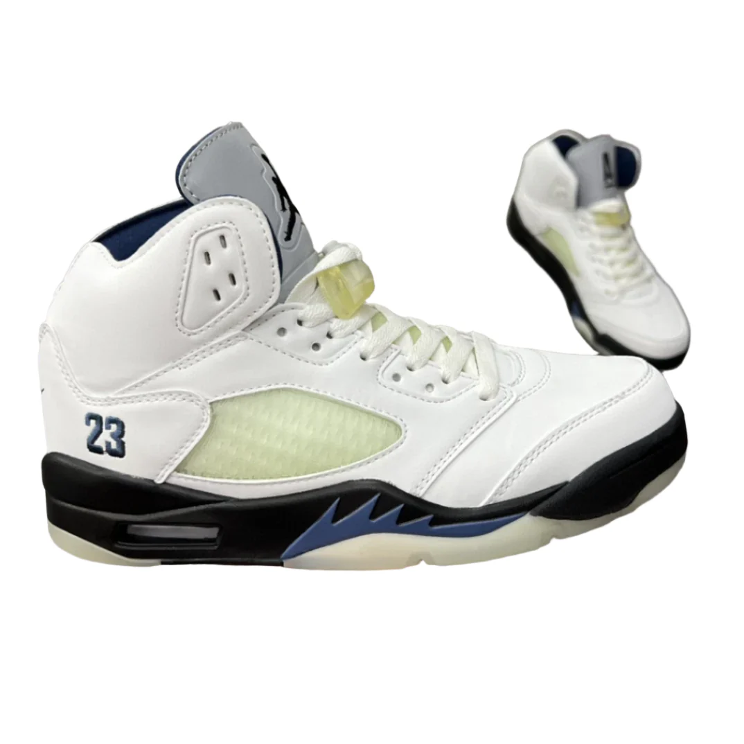 JORDAN 5 White and Black - DEEPREPS