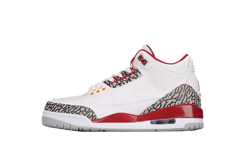 AIR JORDAN 3 RETRO WHITE/LIGHT CURRY/CARDINAL RED/CEMENT GREY - DEEPREPS