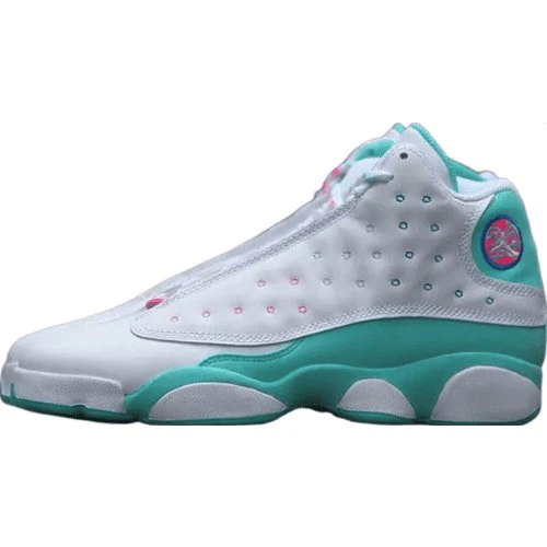 JORDAN 13 RETRO x WHITE SOAR GREEN PINK - DEEPREPS