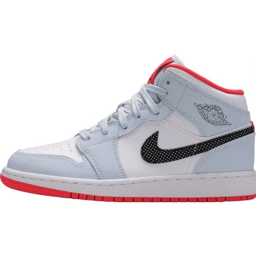 JORDAN 1 MID x HALF BLUE POLKA DOT SWOOSH - DEEPREPS