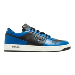 PRADA DOWNTOWN LEATHER SNEAKERS BLUE – PRD094 - DEEPREPS