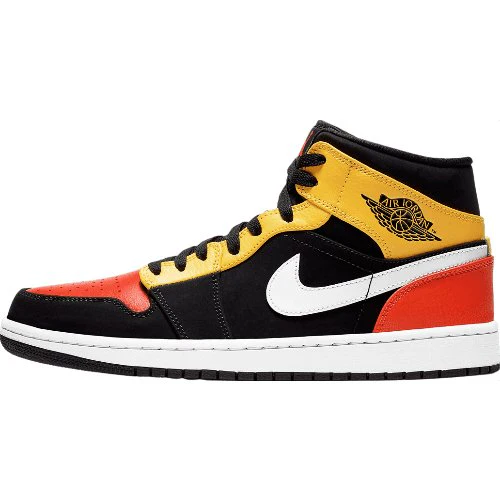 JORDAN 1 MID x BLACK AMARILLO ORANGE - DEEPREPS