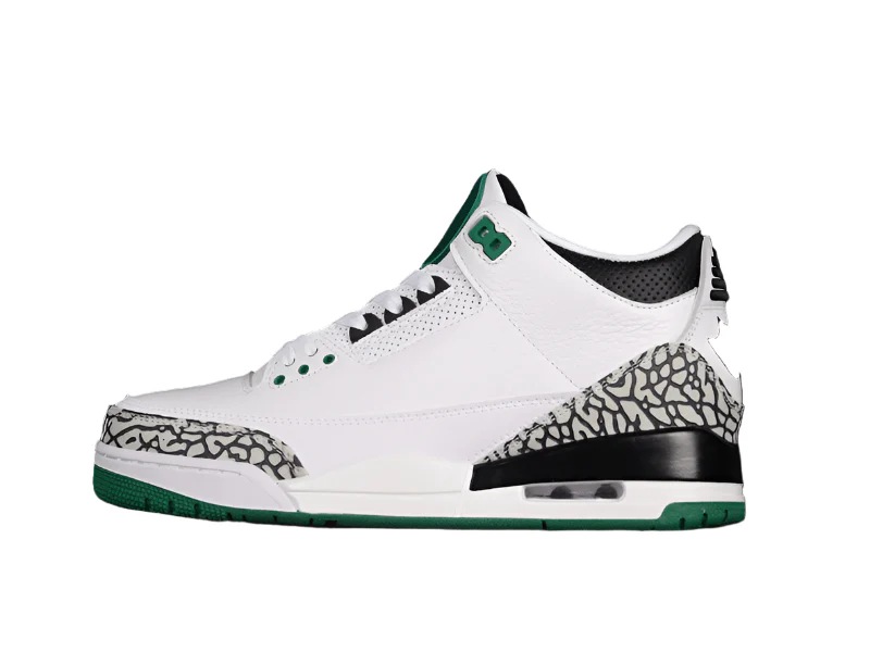 AIR JORDAN 3 RETRO OREGON PIT CREW WHITE/BLACK/GREEN - DEEPREPS