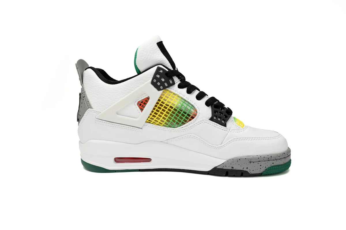 Jordan WMNS 4 Retro Jamaica White Green - DEEPREPS