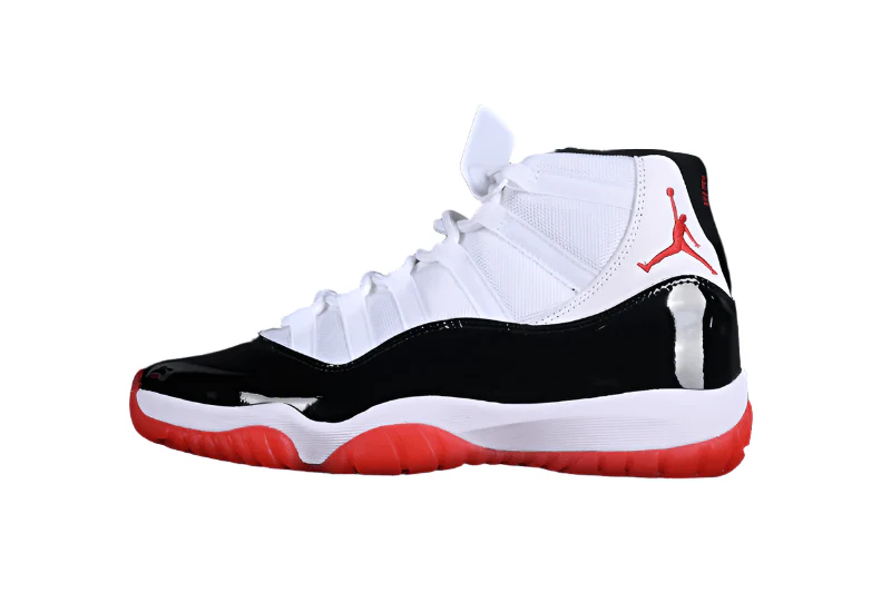 AIR JORDAN 11 RETRO BLACK/WHITE/RED - DEEPREPS