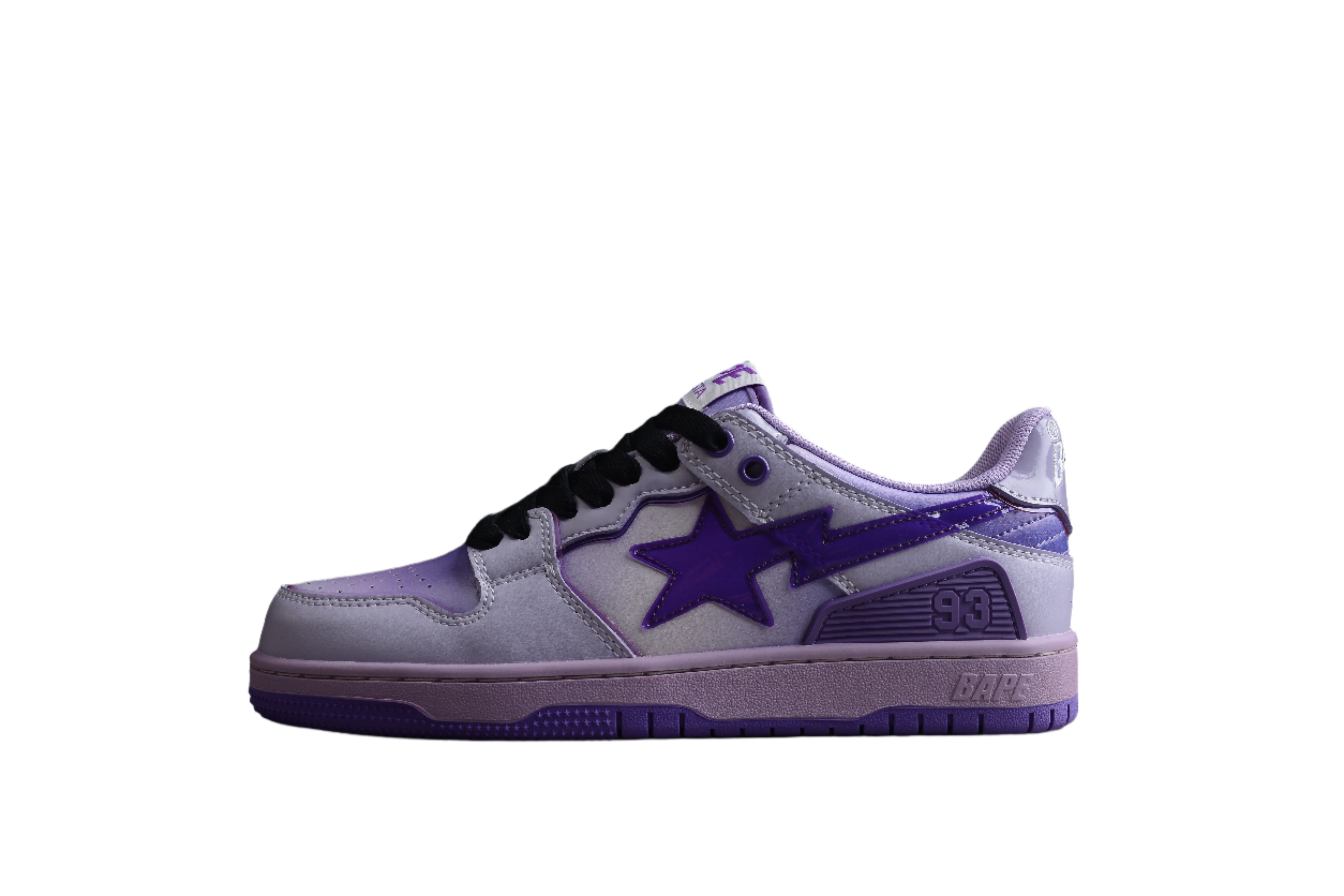 BAPE STA Low-Top Purple Gradient Sneakers - DEEPREPS