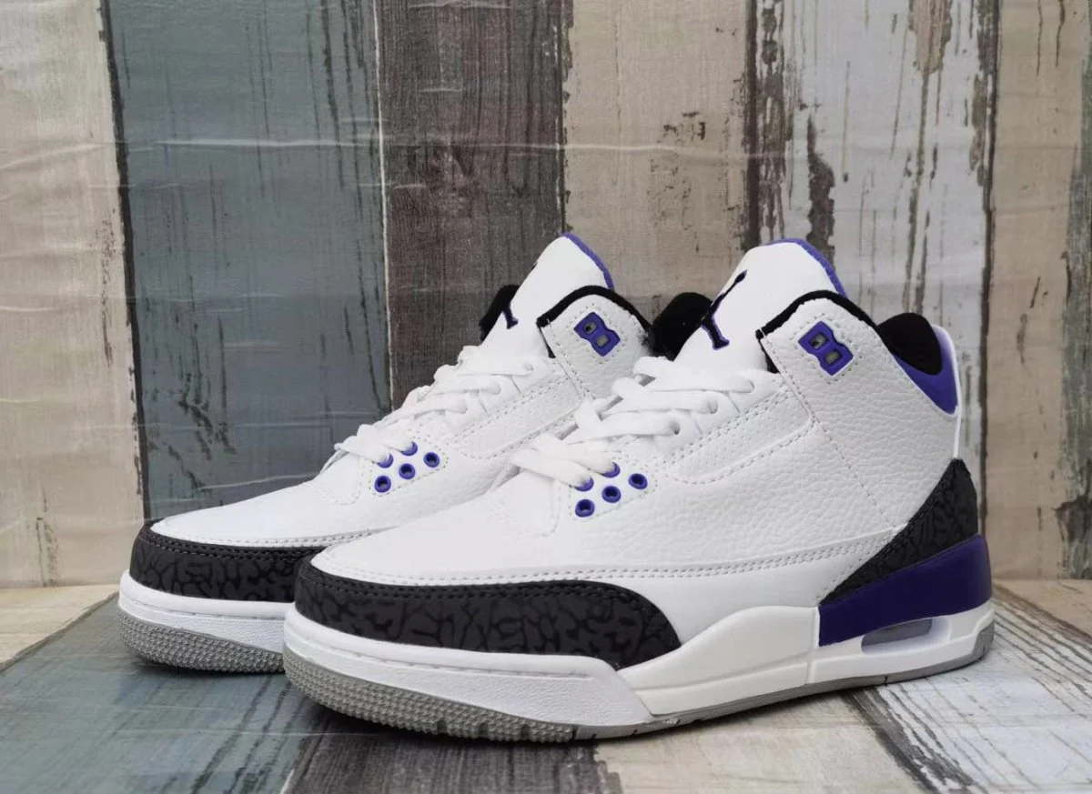 JORDAN 3 x DARK IRIS - DEEPREPS