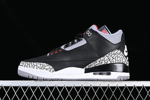 AIR JORDAN 3 RETRO BLACK CEMENT 2018 WHITE/BLACK/GREY - DEEPREPS