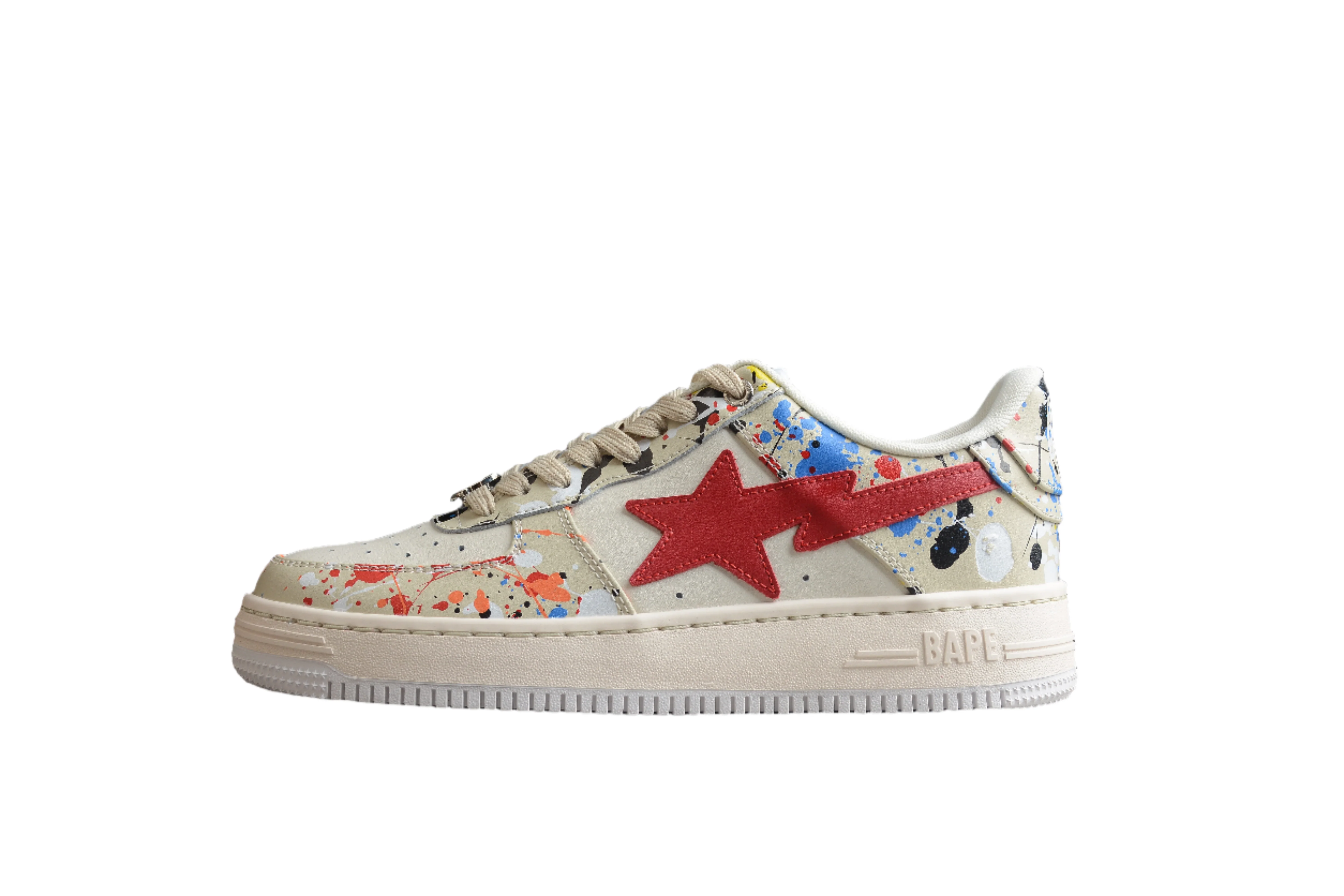 BAPE STA Splatter Low-Top Sneakers - DEEPREPS