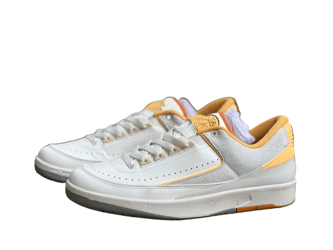 Air Jordan 2 Low Grey/White/Orange - DEEPREPS