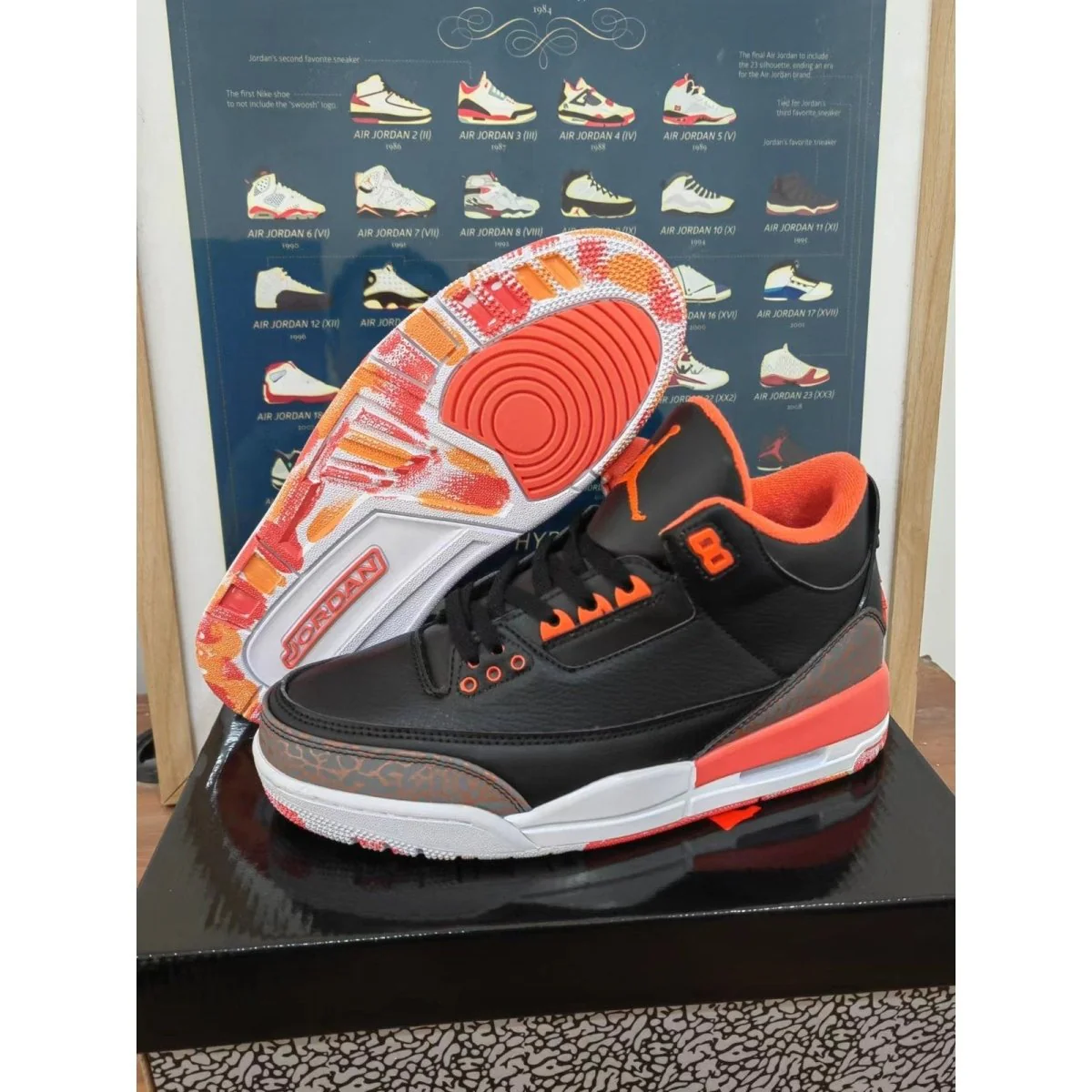 JORDAN 3 x KUMQUAT - DEEPREPS