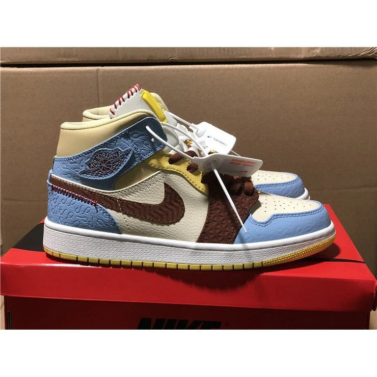 JORDAN 1 MID SE x FEARLESS MAISON CHATEAU ROUGE - DEEPREPS