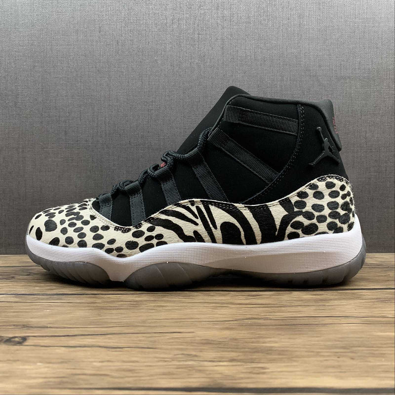 AIR JORDAN 11 RETRO ANIMAL INSTINCT BLACK/RED-SAIL-WHITE - DEEPREPS