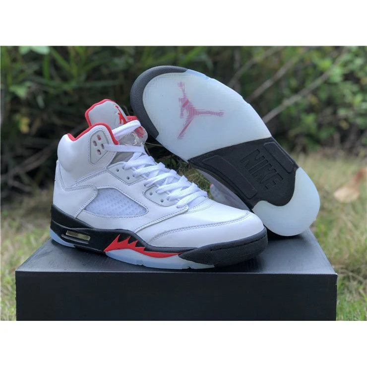 JORDAN 5 RETRO x FIRE RED SILVER TONGUE - DEEPREPS