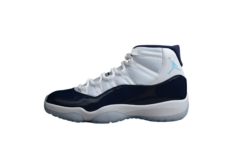 AIR JORDAN 11 RETRO WIN LIKE 82 WHITE/MIDNIGHT NAVY-UNIVERSITY BLUE - DEEPREPS