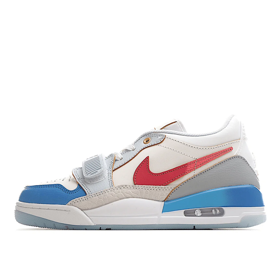 AIR JORDAN 11 White/Blue/Red - DEEPREPS