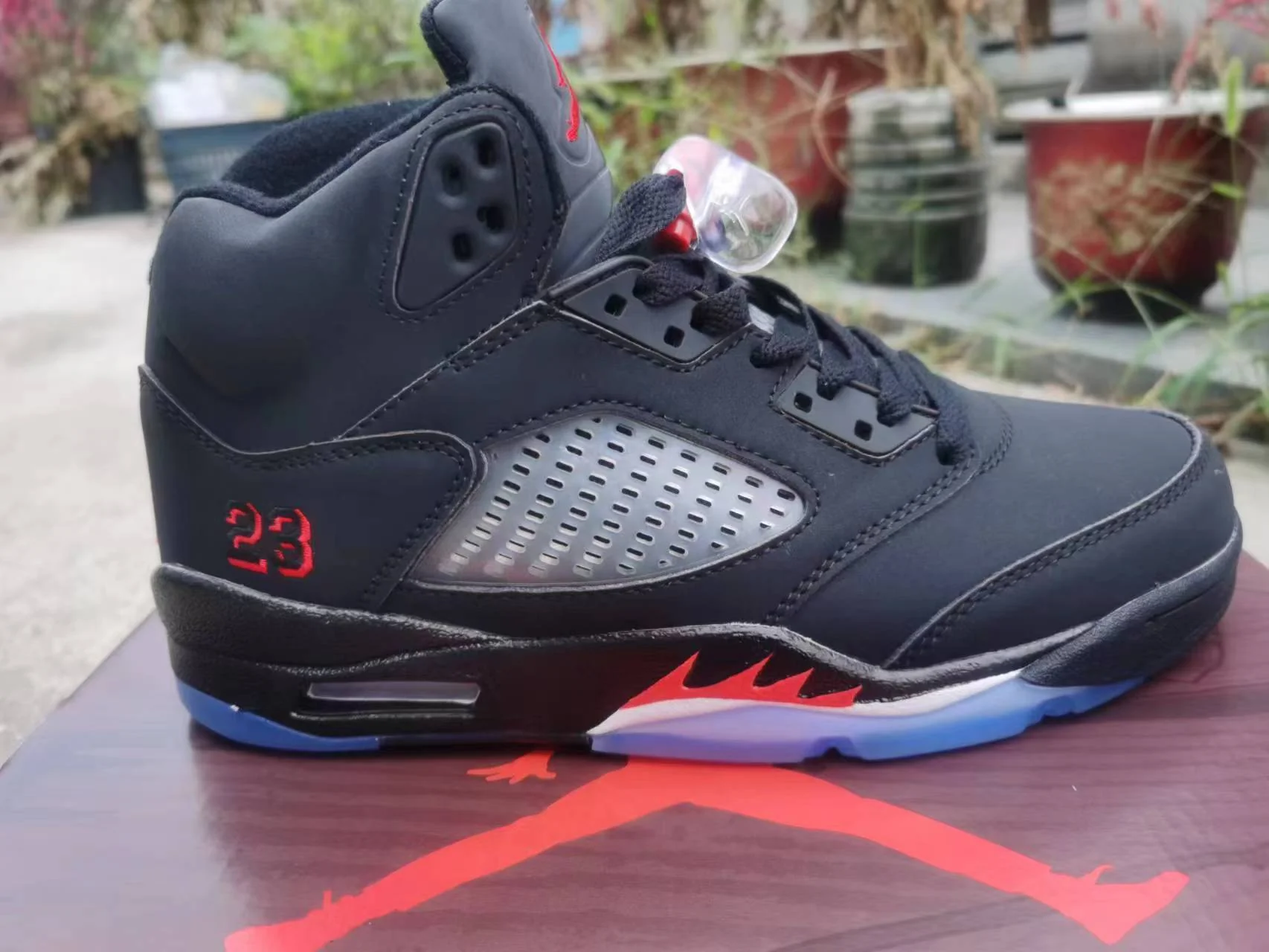 Jordan 5 Black and Red - DEEPREPS