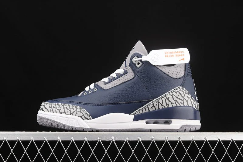 AIR JORDAN 3 RETRO GEORGETOWN MIDNIGHT NAVY/CEMENT GREY/WHITE - DEEPREPS