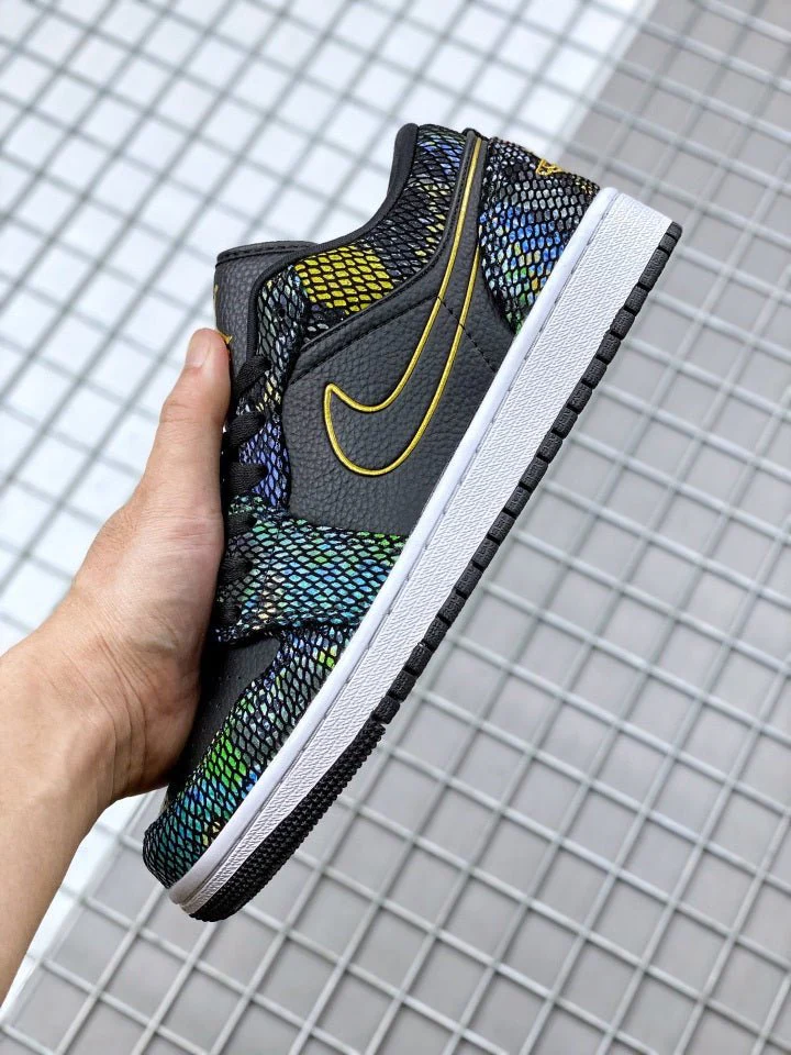 JORDAN 1 LOW x MULTICOLOR SNAKESKIN - DEEPREPS