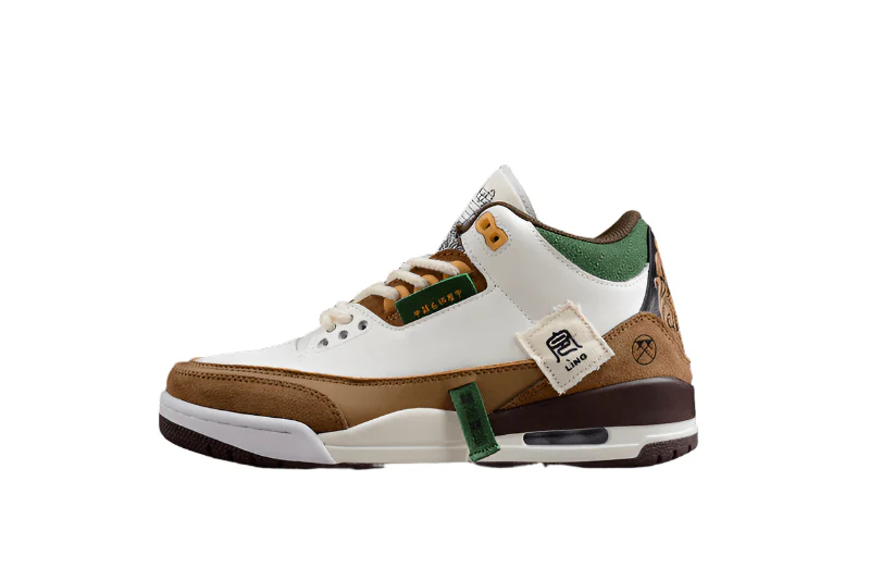 AIR JORDAN 3 SE WHITE/DARK BROWN-GREEN - DEEPREPS