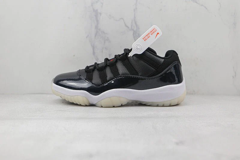 AIR JORDAN 11 RETRO LOW 72-10 BLACK/GYM RED/WHITE/SAIL - DEEPREPS