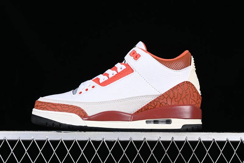 AIR JORDAN 3 RETRO GS MARS STONE WHITE/BLACK/MARS STONE/TEAM ORANGE - DEEPREPS