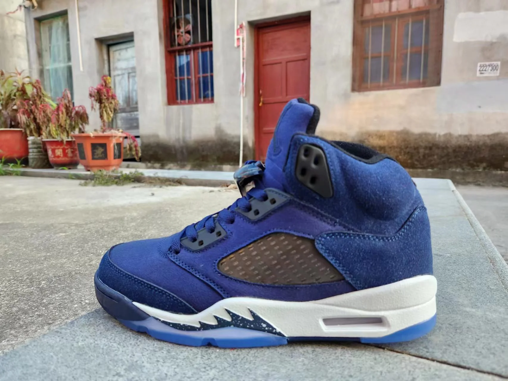 Jordan 5 blue and white - DEEPREPS