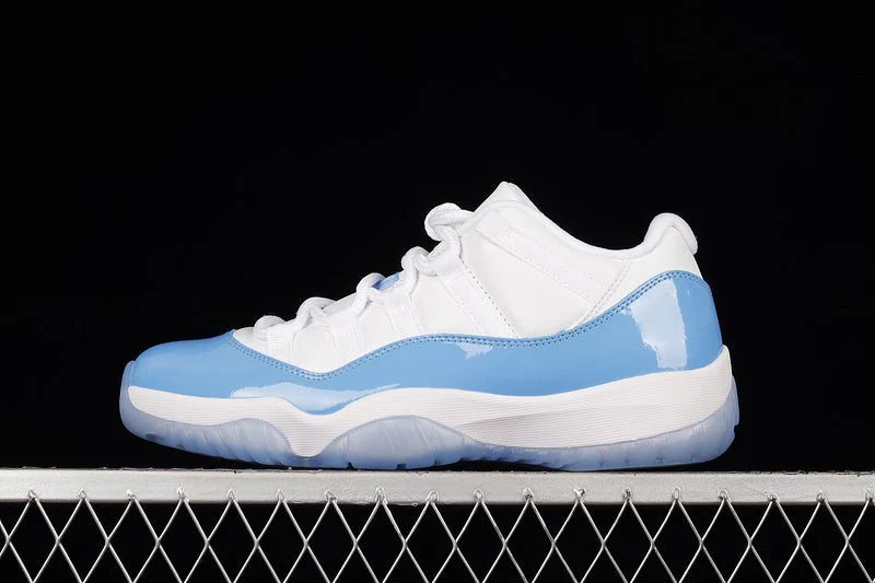 AIR JORDAN 11 RETRO LOW UNC WHITE/WHITE/UNIVERSITY BLUE - DEEPREPS