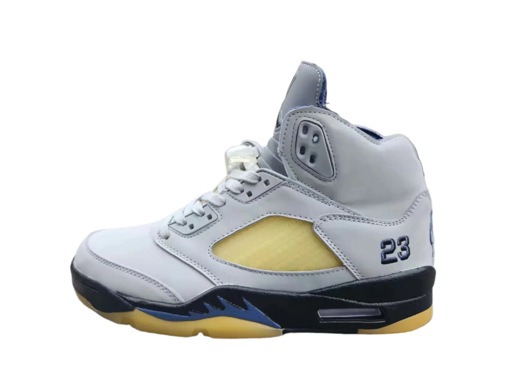 Jordan 5 Gray and Yellow - DEEPREPS