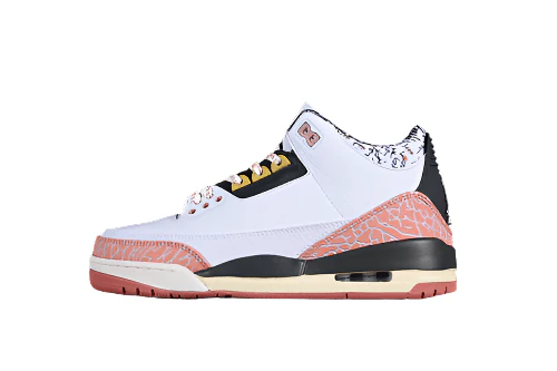 AIR JORDAN 3 RETRO GS WHITE/ANTHRACITE/RED STARDUST/SAIL/SATURN GOLD - DEEPREPS