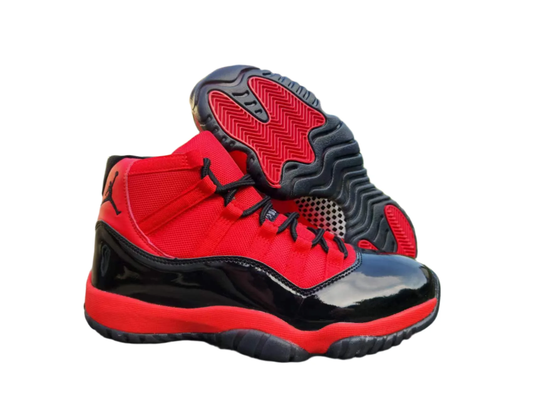 JORDAN 11 Black and Red - DEEPREPS
