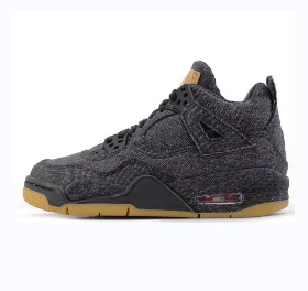 Air Jordan 4 Levi's Black - DEEPREPS