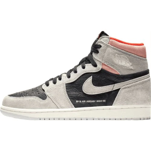 JORDAN 1 RETRO HIGH x NEUTRAL GREY HYPER CRIMSON - DEEPREPS